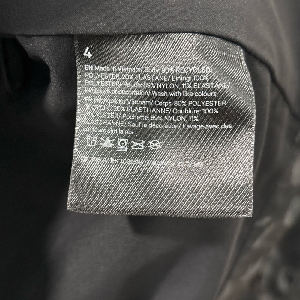 Lululemon Women’s Packable Water Repellent Jacket Size 4 Primal Dot Max Black - Picture 9 of 10
